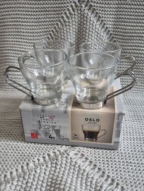 Bormioli Rocco Oslo espresso cups. Set Of 4. 3.5 Oz.